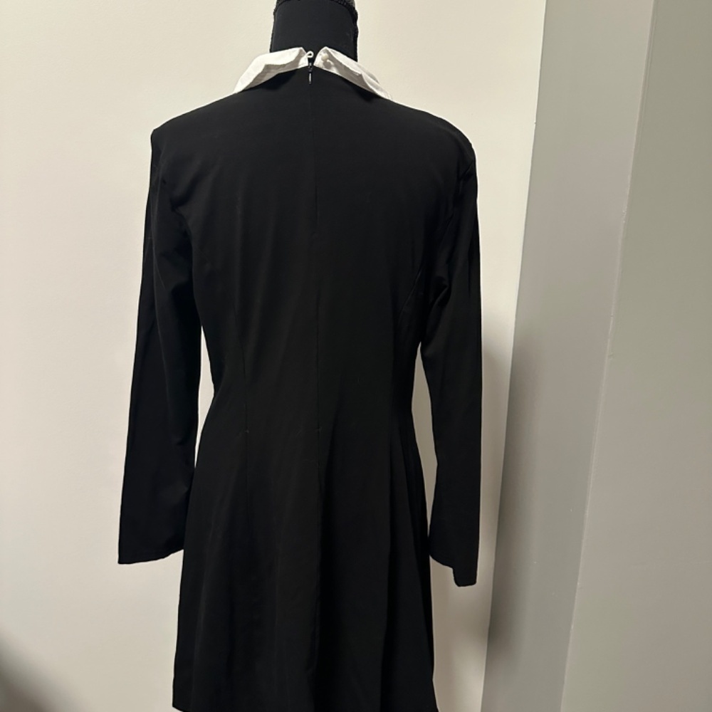 *APHRATTI* Black x White Collared Long Sleeve Dress Size XL - Picture 4 of 7
